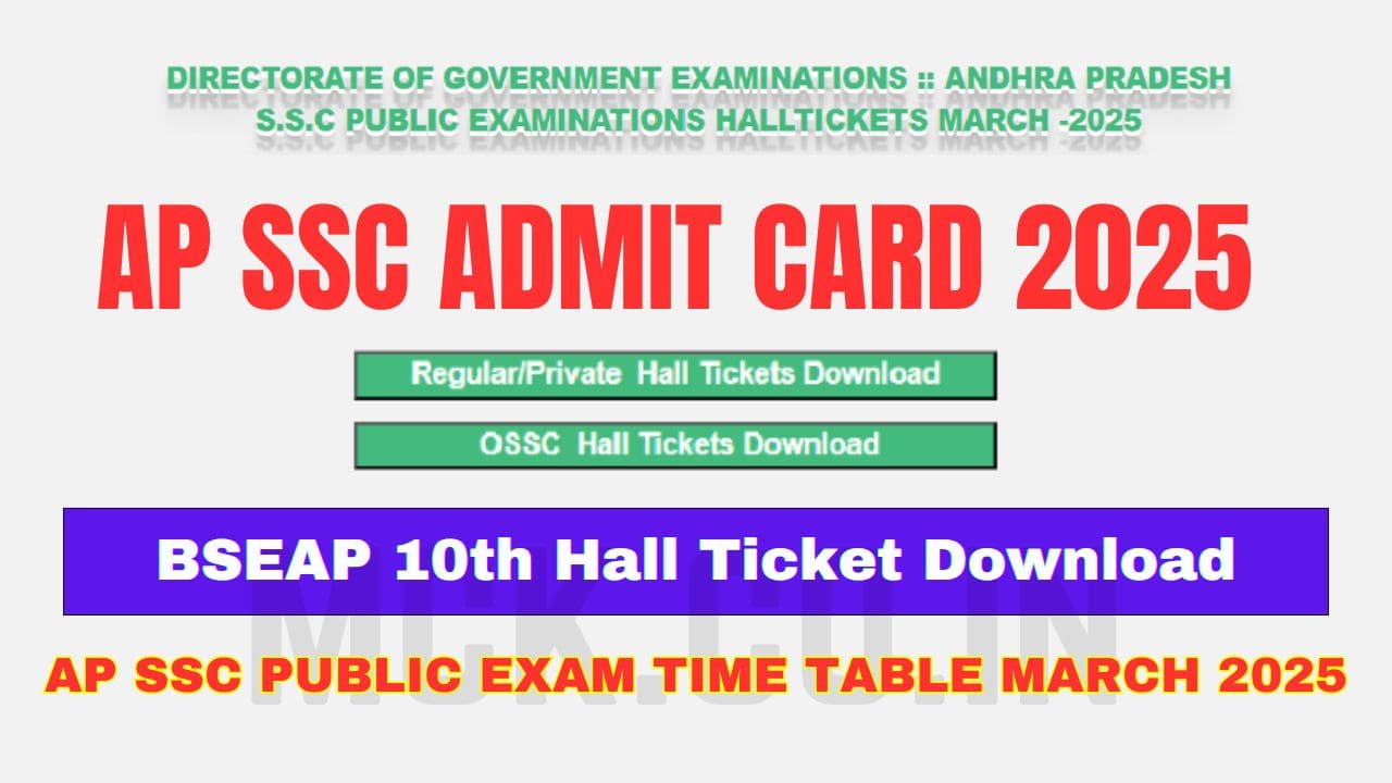 AP SSC Admit Card 2025