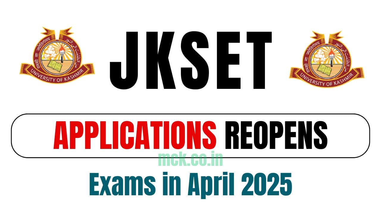 JKSET 2024 Applications