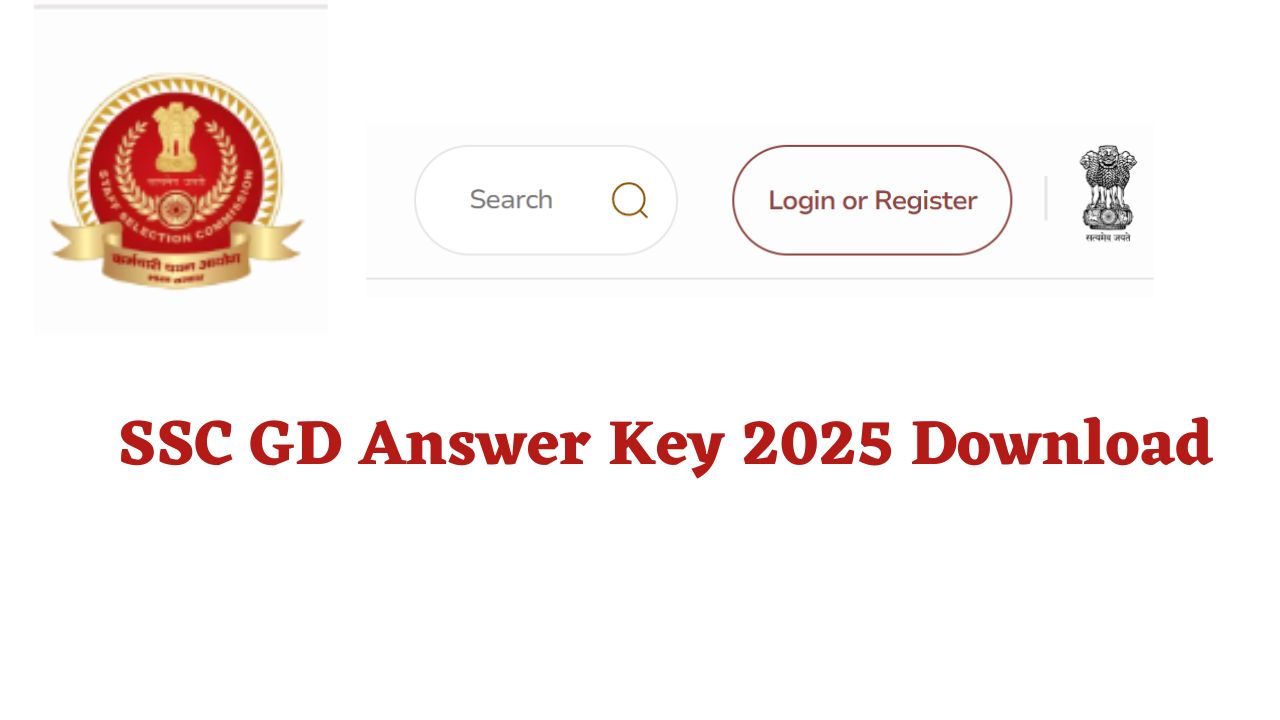 SSC GD Answer Key 2025 Download